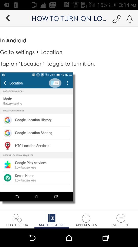 Electrolux Singapore Connectivity